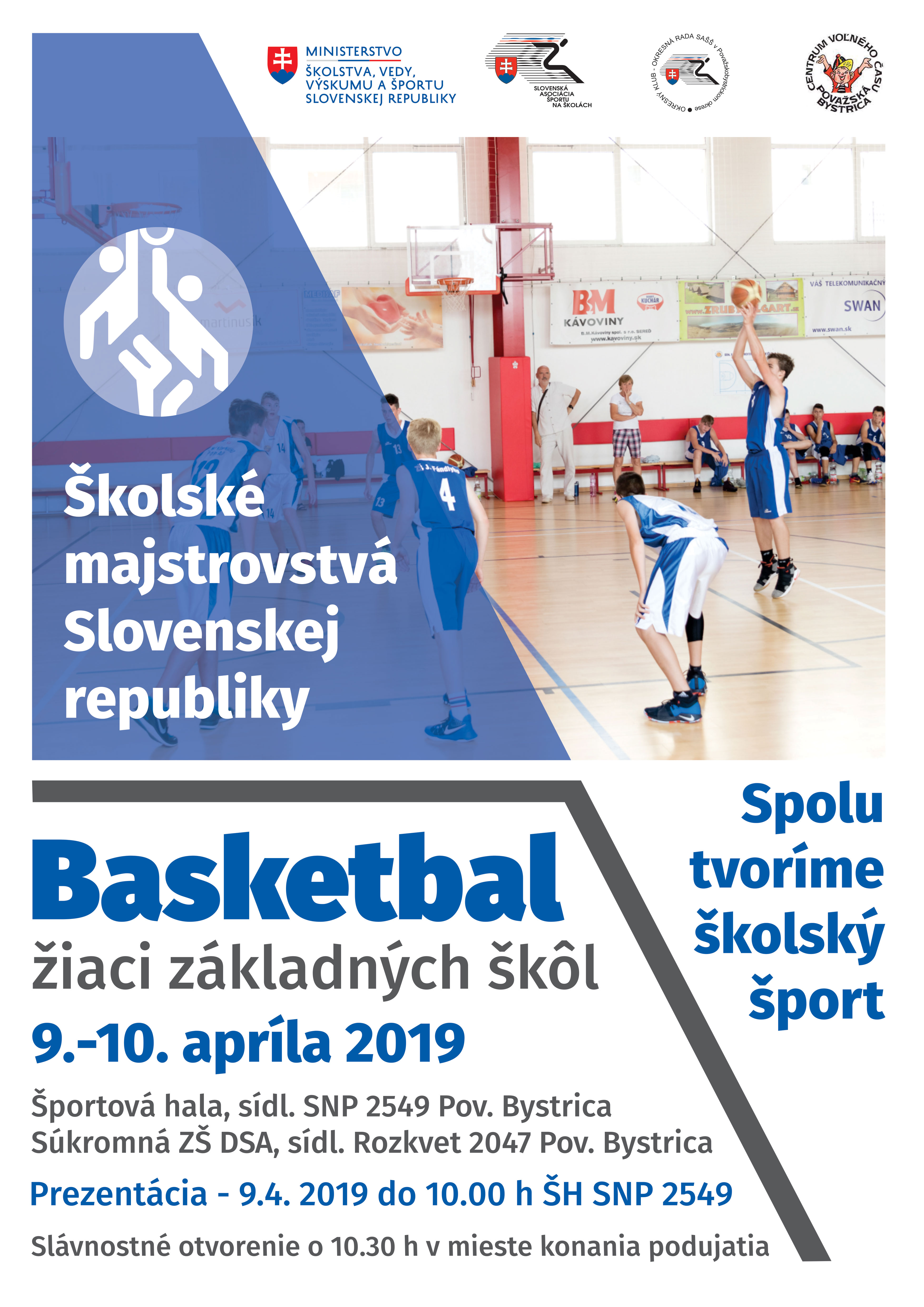 Basketbal ZS chlapci plagat 2019