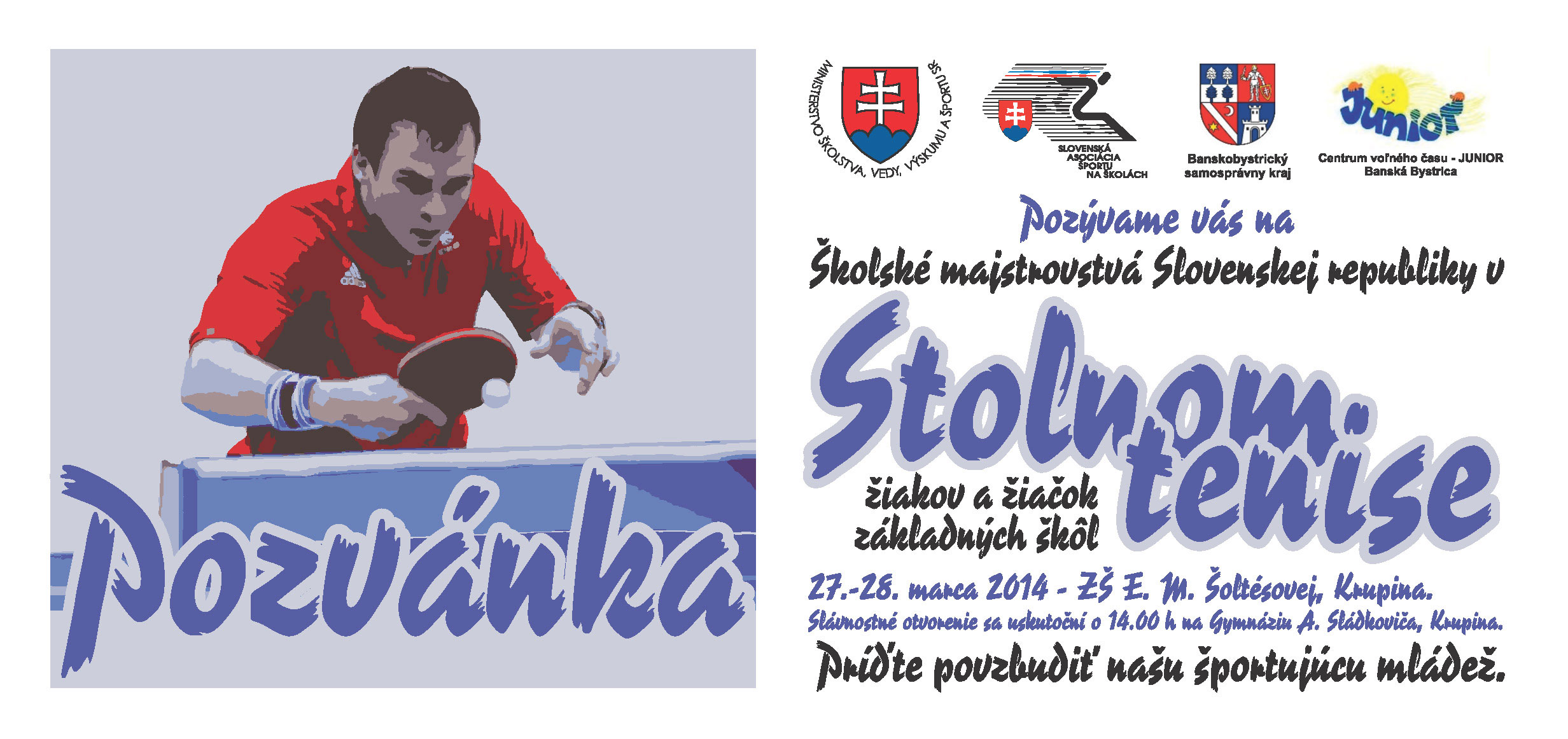 Stolny Tenis Pozvanka ZS