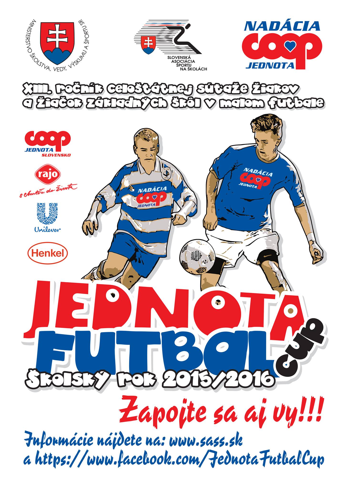 plagát novy ročník JEDNOTA FUTBAL CUP2015-2016